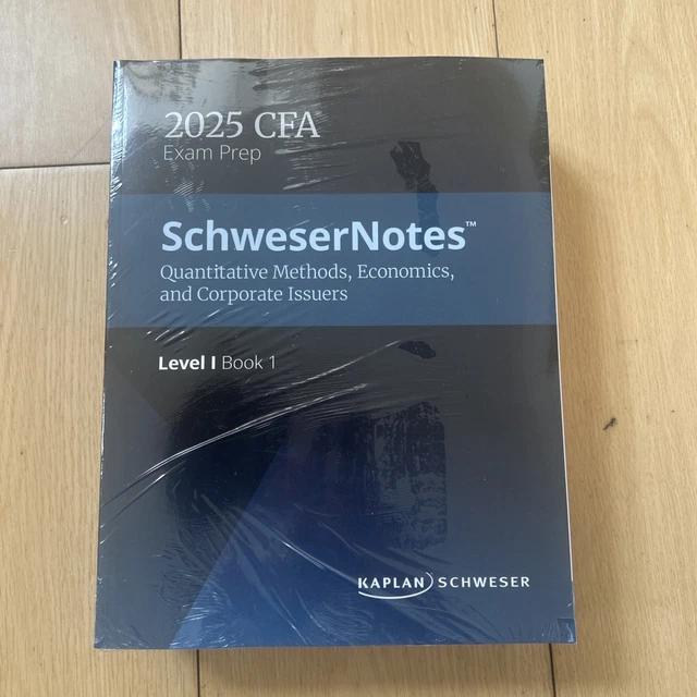 KAPLAN SCHWESER CFA Level 1 Notes 2025 Full Set Books