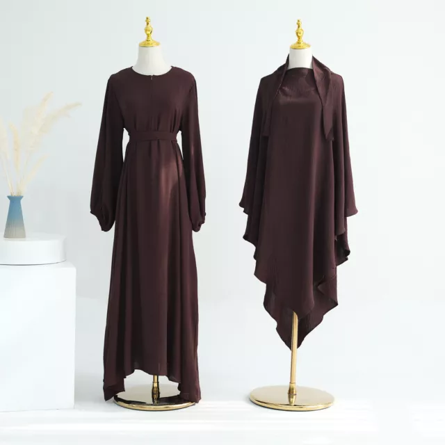 Islamic Abaya Women Muslim Maxi Dress With Overhead Burka Kaftan Caftan Dresses