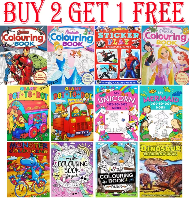 Kinder Malbuch Bücher für Kinder Für Jungen Für Mädchen Disney Marvel
