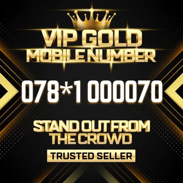078*1 000070 scheda SIM numero di telefono VIP oro platino business facile facile