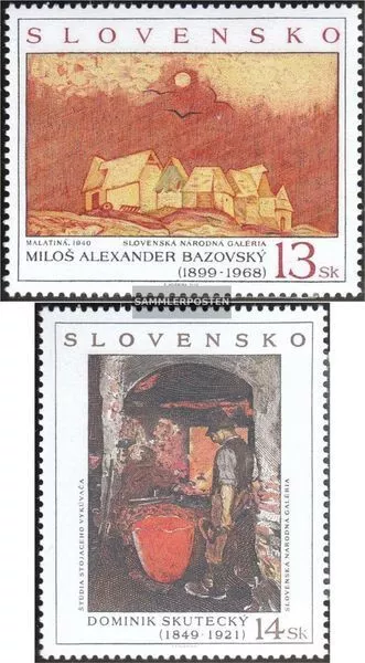 slovaquie 352-353 (complète edition) neuf avec gomme originale 1999 Peintures