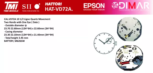 Hattori caliber vd54 best sale