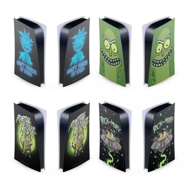 Official Rick And Morty Graphics Vinyl Skin For Sony Ps5 Digital Edition Console