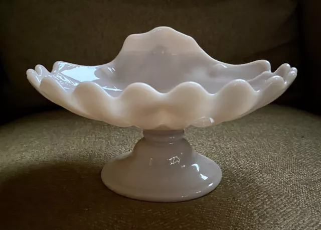 Cambridge Glass Company Crown Tuscan Sea Shel Pedestal Bowl