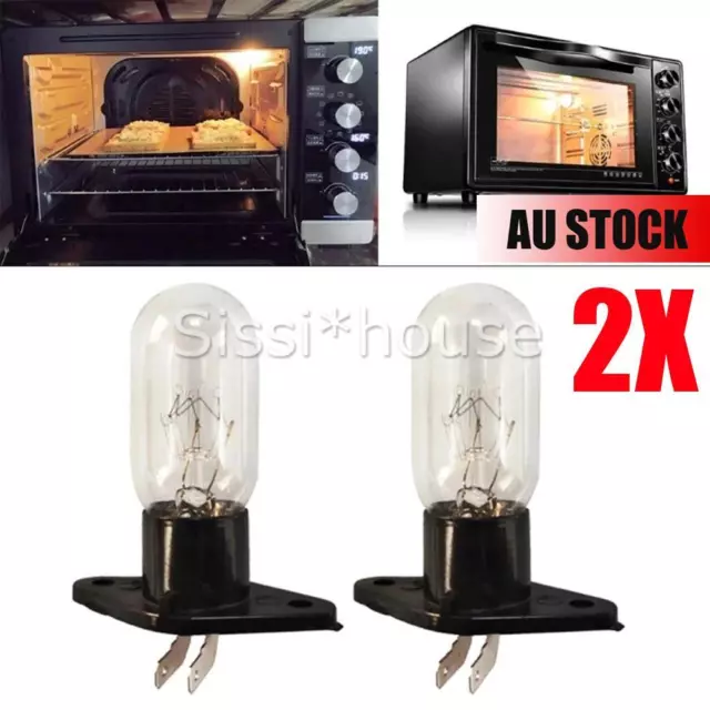 2PCS Panasonic Microwave Oven Lamp Light Globe Bulb NN-ST557W NN-ST671S 20W AU