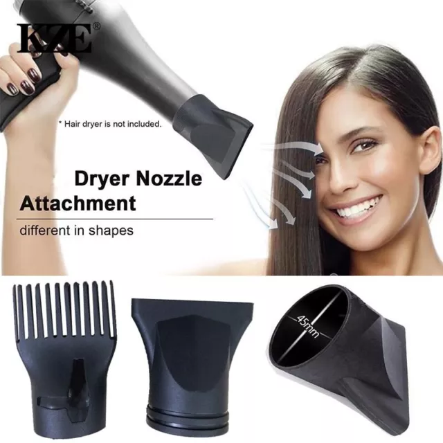 Universal Concentrator Snap-On Hair Dryer Attachatmen Salon Nozzle Styling Tool