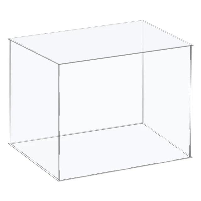 Acrylique Boîte Cube Stockage Assemblage Vitrine 41x36x31cm pour Collection