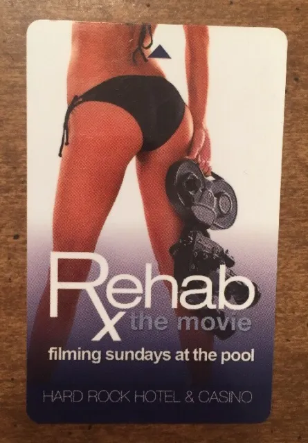 REHAB the Movie Pool Party Hard Rock Hotel & Casino Las Vegas Room Key Card