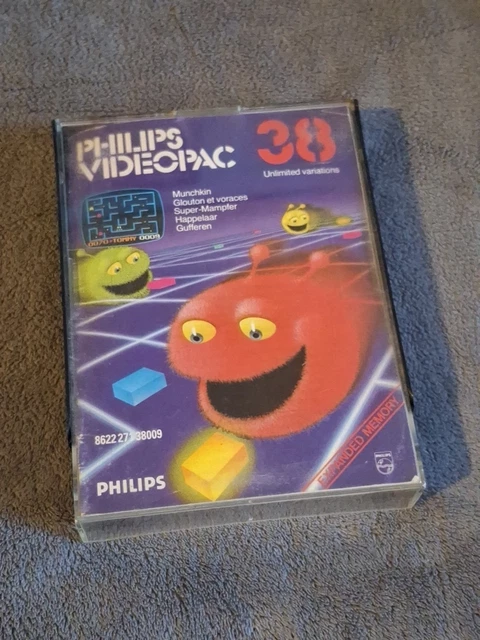 Cassette Philips Videopac G7000 N°38 Glouton Et Voraces - Année 1982 - Bon état