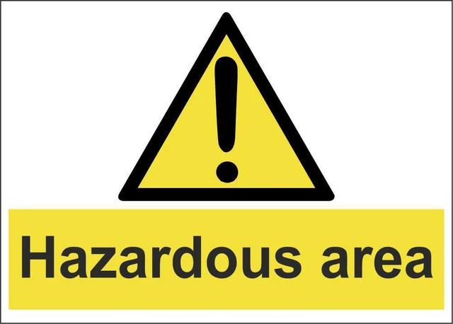 CARTELLO SEGNALETICO - Hazardous Area - segnale EUR 1,99 - PicClick IT