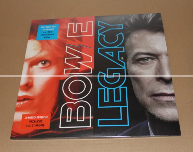 DAVID BOWIE - LEGACY 2 LP 180gr VINYL + 2 X 12" PRINTS - NEUF SCELLE