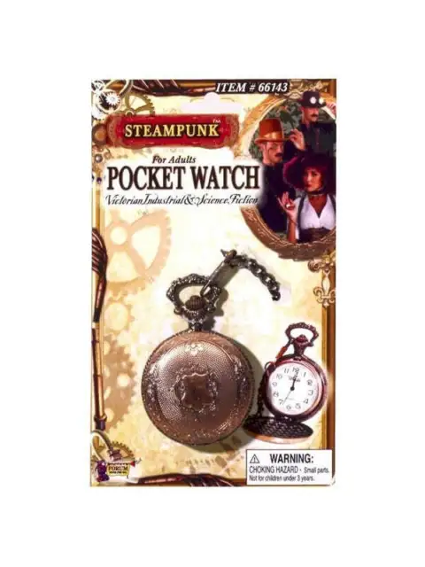 Adult Copper Steampunk Pocket Watch Color: Copper, Size: Standard Size