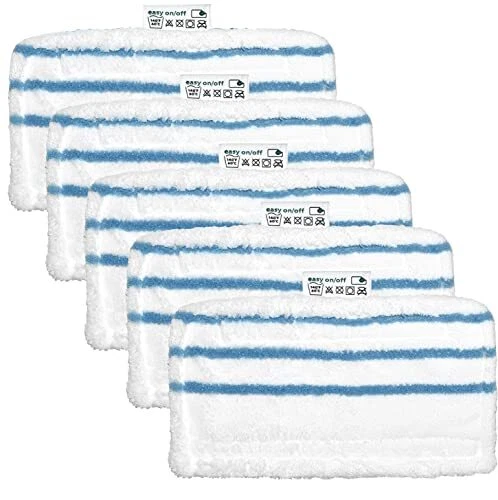 Lot de 5 Lingettes Microfibres Rectangulaires pour Black+Decker Balais Vapeur...