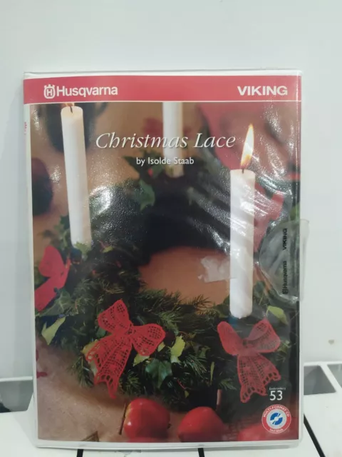 CD y diskette para bordado Husqvarna Viking - Christmas lace