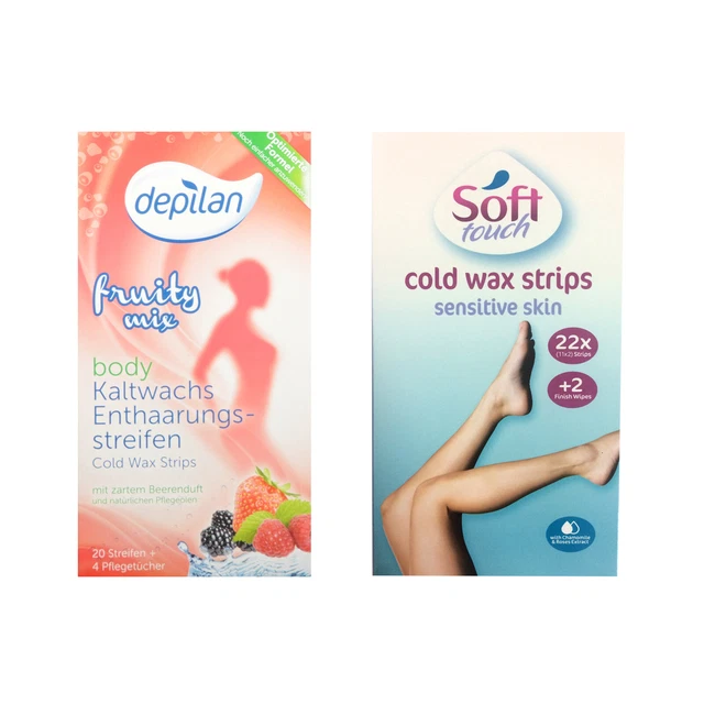 3er-Set Bandes de Cire Froide Épilation Wax Bandes