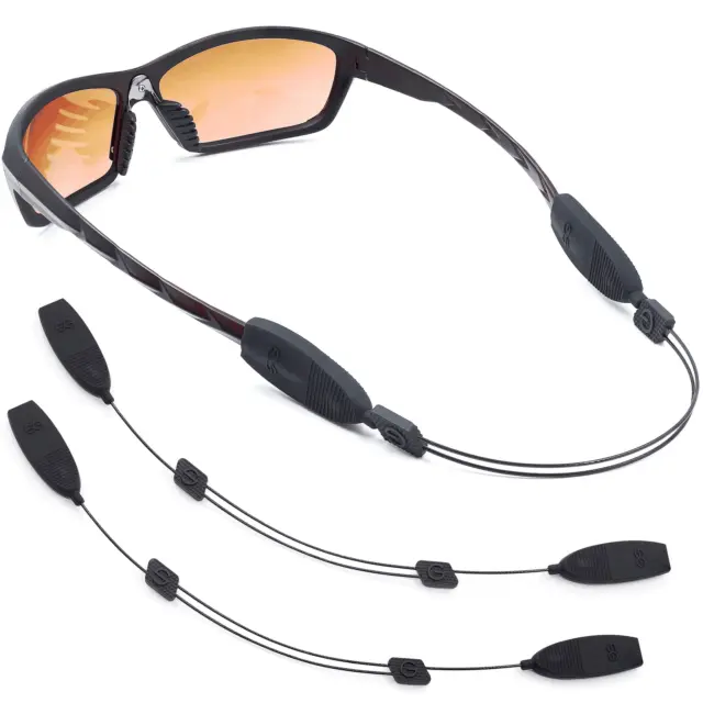Eye Glasses String Strap Holder No Tail Glasses Adjustable Steel Wire 2 Pcs L