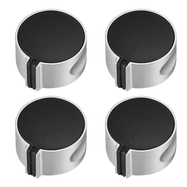 Estufa Perilla Reemplazo 36mm x 20mm 45 Grados Cocina Perilla Plata Negro 4pzs