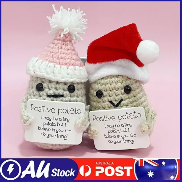 CROCHET YARN FUNNY Positive Potato Handmade Plush Doll Toy $5.26 - PicClick  AU