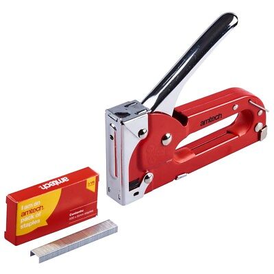 Heavy Duty AMTECH Cucitrice a 4-8mm comprende 500 punti metallici premontatore Tappezzeria fai da te 