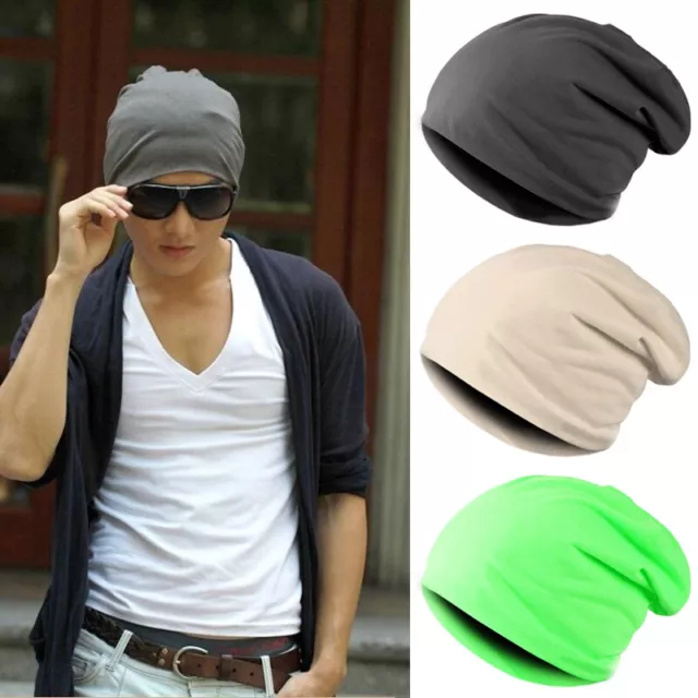Winter Thermal Warm Womens Mens Hat Slouch Baggy Hat Beanie Ski Knitted Caps AU