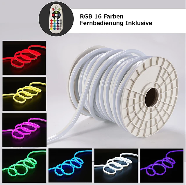 100 Stück LED Lichtschlauch Clips - Halter Für 4,5-6mm Neon Lichter | Wandmontage Für Partys & Deko