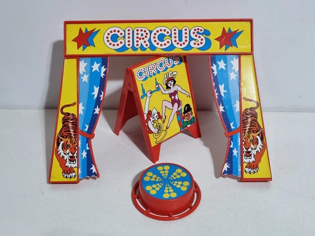 Pancarte CIRCUS Playmobil Pour Piste De Cirque 3553 - Accessoire Vintage, Éléphants, Occasion