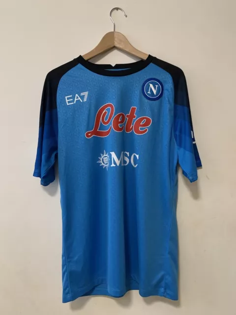 Maglia Napoli Match issued da gara Kim Maglietta T Shirt Calcio Indossata