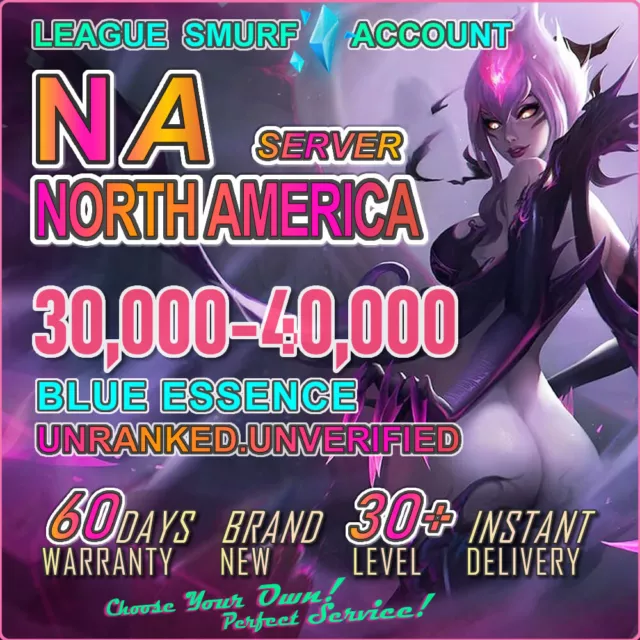 NA | League of Legends Account | 30K BE | Level 30 Smurf | Unranked