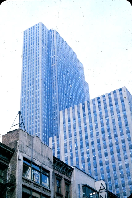 ONYC Original Slide - 1960s New York City Downtown Buildings & Architecture #3