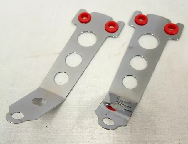 2 pc Chrome Cal Custom type Valve Cover Spark Plug Wire Holder 6" Tall Transdapt