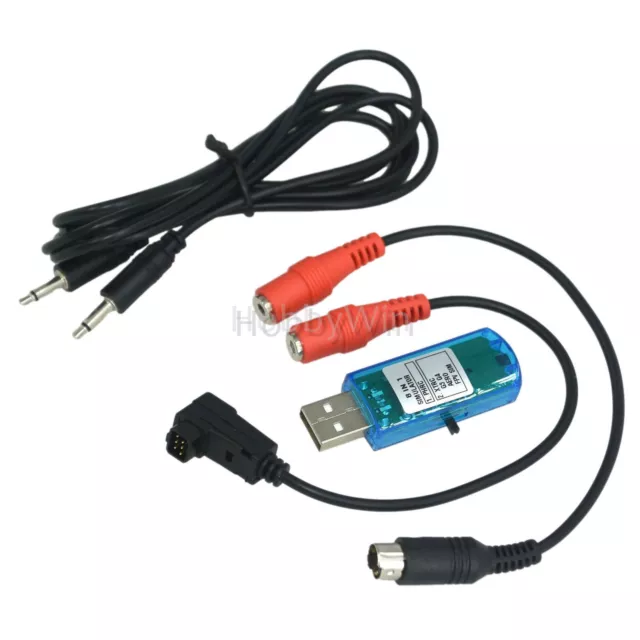 8 In1 RC Simulator Cable Dongle Kit fit for multi brand Radio Rontroller Trainer