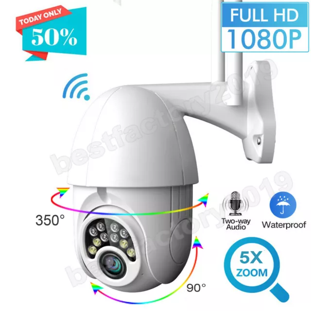 HD 1080P IP Netzwerk Camera Audio Außen Wlan Überwachungskamera Set Funk CCTV DE