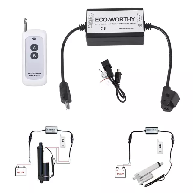 ECO LLC Linear Actuator Controller DC8-30V with Wireless Remote Motor Control