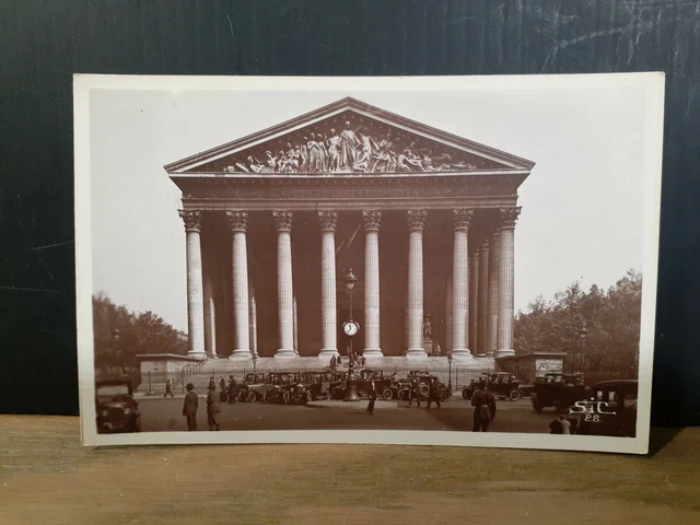 FRANCE Old Photo Postcard - Paris, Rue Royale et eglise de la Madeleine