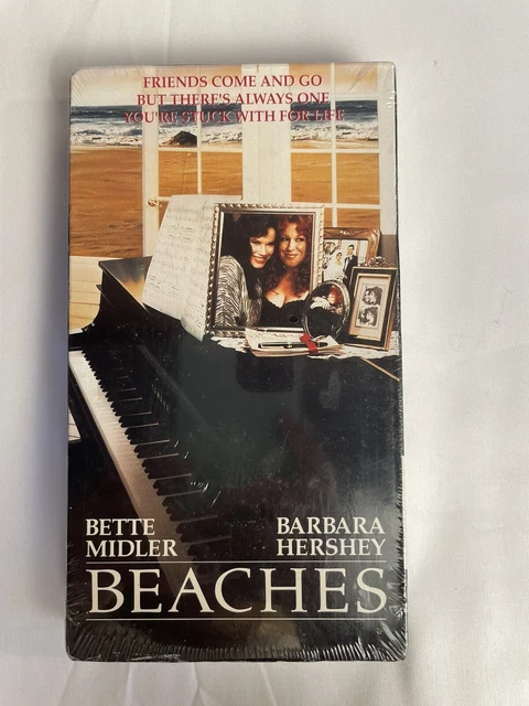 BEACHES - STARRING Bette Midler & Barbara Hershey VHS NEW / Sealed £6. ...