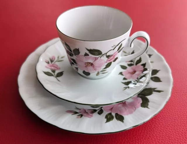 Winterling Porzellan Sammeltasse Kaffee Gedeck Sammelgedeck Blume Rose Grün Rosa