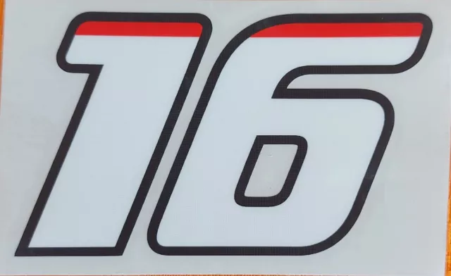 Adesivo Charles Leclerc 16 Ferrari F1/Charles Leclerc 16 F1 Sticker Adesivo Charles Leclerc 16 Ferrari F1/Charles Leclerc 16 F1 Sticker