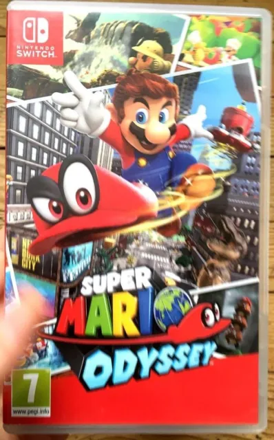 Super Mario Odyssey Complet En Boîte + Flyer Nintendo Switch Pal Fra Vf Cib Ovp
