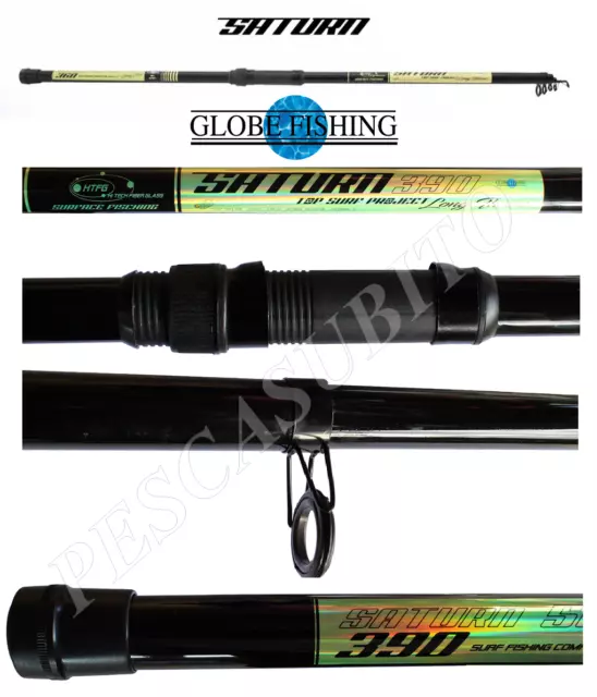 canna da pesca a fondo saturn 3.90mt 50/150g potente surfcasting scogliera mare