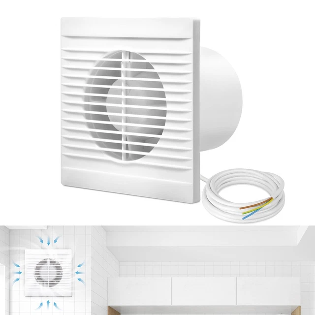 SILENT BATHROOM EXTRACTOR Fan Standard 100MM Kitchen Basement Bathroom ...