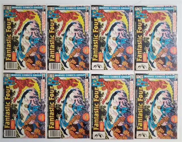 FANTASTIC FOUR #252 Warehouse Find Lot of (8) Comics John Byrne HI GRADE VF+