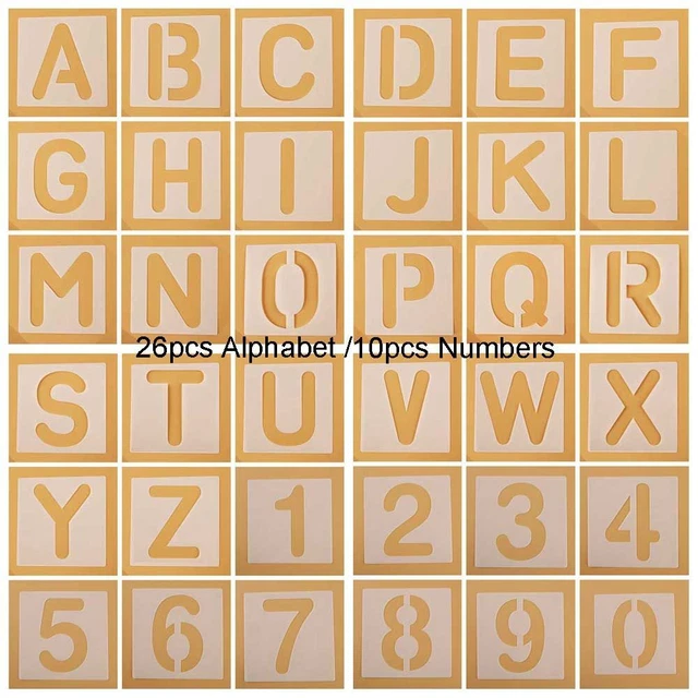Decorative Embossing Template Layering Stencils Alphabet Number  Scrapbooking