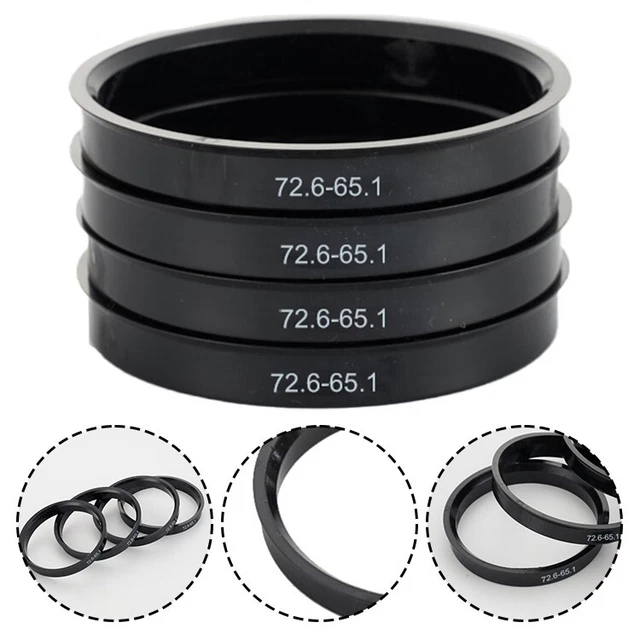 4 Anneaux De Centrage Moyeu Alu - OD106mm / ID78,1mm - Wheel Connect - Neuf