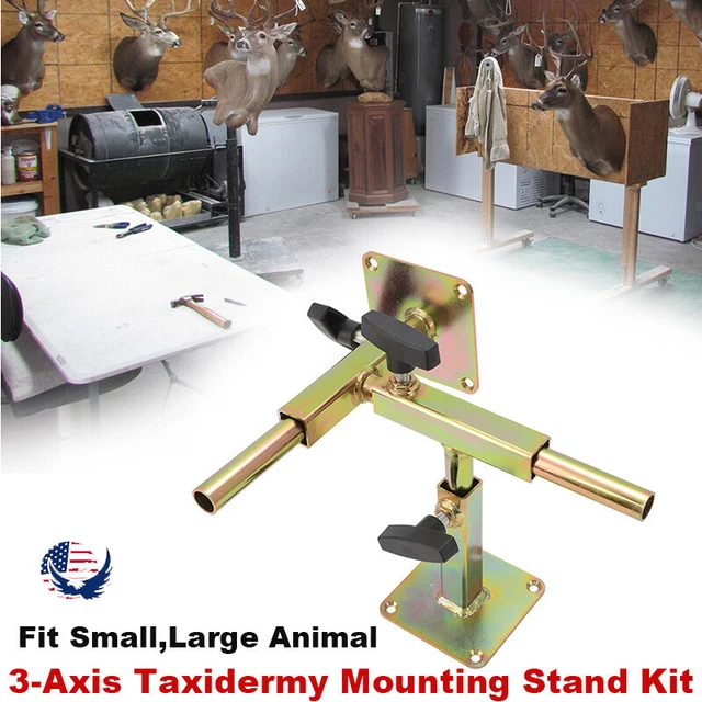 3-Axis Taxidermy Mounting Stand For Large Animals - Made In USA