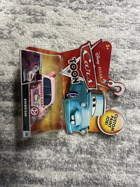DISNEY PIXAR CARS Toon Bye Bye Kar #28! Tokyo Mater Tuner Van! Nip