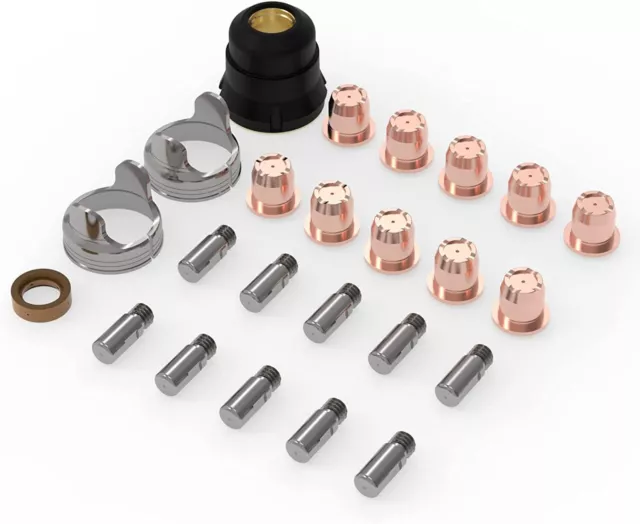 IPT40 24pcs Plasma Cutting Torch Tip Electrode Consumables CUT-65DS,CUT-55DS PRO
