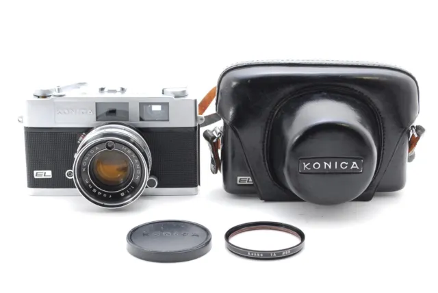 All Works! [ EXC++++ ] Konica Auto S2 SII EL 35mm Rangefinder Film Camera JAPAN
