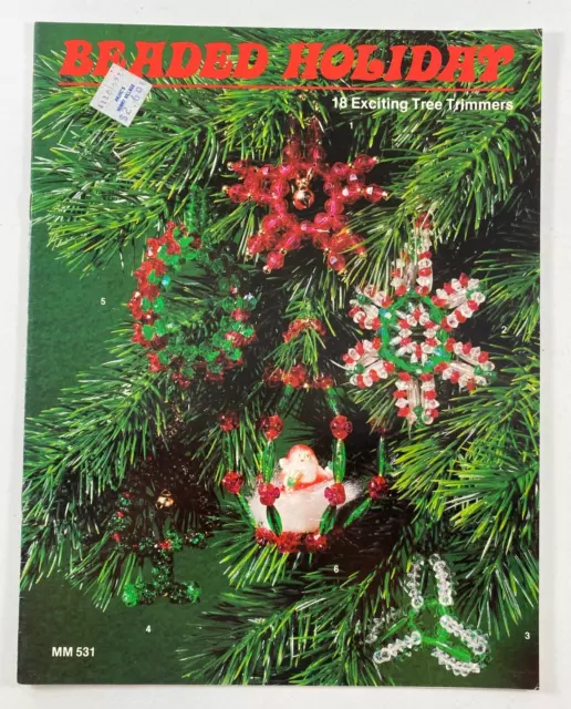 Folleto Beaded Holiday 18 Emocionante Recortador de Árboles 1980