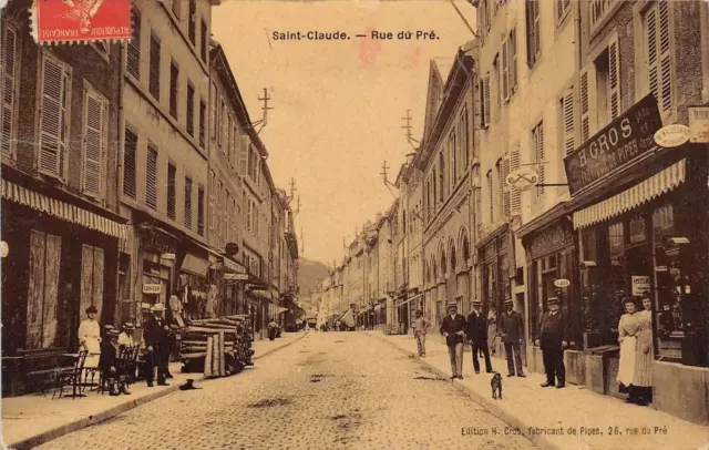 CPA 39 SAINT CLAUDE RUE DU PRE (cpa pas courante CPA GLACEE