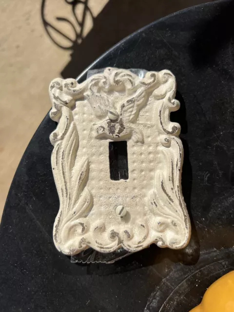 Farmhouse Single-Switch Plate Cover Cast Iron Metal Wall Decor
